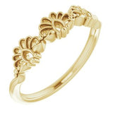 14K Yellow Vintage-Inspired Stackable Ring - Siddiqui Jewelers