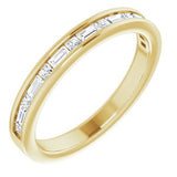 14K Yellow 3/8 CTW Diamond Channel-Set Anniversary Band - Siddiqui Jewelers