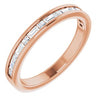 14K Rose 3/8 CTW Diamond Channel-Set Anniversary Band - Siddiqui Jewelers