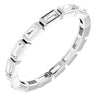 14K White 1/2 CTW Diamond Eternity Band Size 6.5 - Siddiqui Jewelers