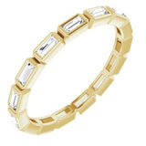 14K Yellow 1/2 CTW Diamond Eternity Band Size 6.5 - Siddiqui Jewelers