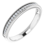 Platinum 1.3 mm Round 1/5 CTW Diamond Anniversary Band - Siddiqui Jewelers