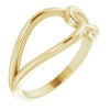 14K Yellow Interlocking Circle Ring - Siddiqui Jewelers