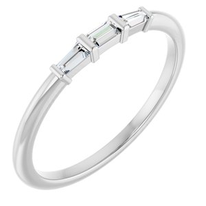 Platinum 1/6 CTW Natural Diamond Stackable Ring Siddiqui Jewelers