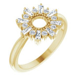 14K Yellow 3/8 CTW Diamond Circle Ring - Siddiqui Jewelers