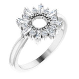 14K White 3/8 CTW Diamond Circle Ring - Siddiqui Jewelers