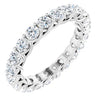 14K White 2 1/5 CTW Diamond Eternity Band - Siddiqui Jewelers