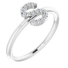 14K White .07 CTW Diamond Initial S Ring-Siddiqui Jewelers