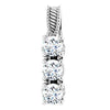 14K White 5/8 CTW Diamond Pendant  -Siddiqui Jewelers
