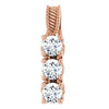 14K Rose 5/8 CTW Diamond Pendant - Siddiqui Jewelers