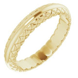 14K Yellow 4.5 mm Woven-Design Band Size 10 - Siddiqui Jewelers