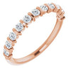 14K Rose 1/2 CTW Diamond Anniversary Band -Siddiqui Jewelers