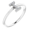 14K White .04 CTW Diamond Initial I Ring-Siddiqui Jewelers