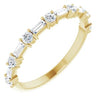 14K Yellow 1/2 CTW Lab-Grown Diamond Anniversary Band-Siddiqui Jewelers