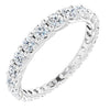 Platinum 1 1/3 CTW Diamond Graduated Eternity Band Size 7 - Siddiqui Jewelers