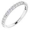 14K White 1/3 CTW Diamond French-Set Anniversary Band  -Siddiqui Jewelers