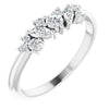 14K White 1/3 CTW Diamond Multi-Shape Ring - Siddiqui Jewelers