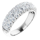 14K White 1 1/2 CTW Diamond Anniversary Band Size 7 - Siddiqui Jewelers