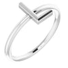 Sterling Silver Initial L Ring-Siddiqui Jewelers