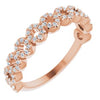 14K Rose 1/4 CTW Diamond Circle Ring - Siddiqui Jewelers