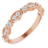 14K Rose 1/3 CTW Diamond Anniversary Band-Siddiqui Jewelers