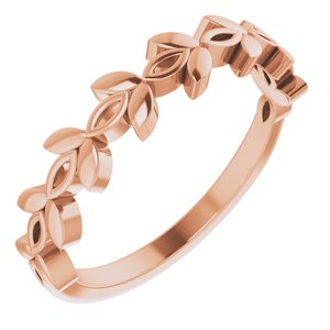 14K Rose Stackable Marquise Design Ring - Siddiqui Jewelers