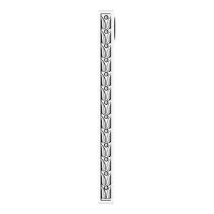 Sterling Silver 26.4x2.1 mm Sculptural-Inspired Bar Pendant - Siddiqui Jewelers
