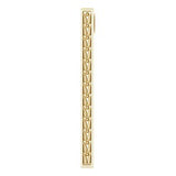 14K Yellow 26.4x2.1 mm Sculptural-Inspired Bar Pendant - Siddiqui Jewelers