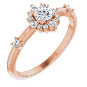 14K Rose 3/8 CTW Diamond Ring - Siddiqui Jewelers