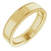 14K Yellow 5 mm Milgrain Flat Comfort Fit Band Size 7 - Siddiqui Jewelers