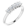 14K White 2.5x2.5 mm Square 1/2 CTW Diamond Anniversary Band - Siddiqui Jewelers