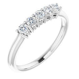 14K White 2.5 mm Round 1/3 CTW Diamond Anniversary Band - Siddiqui Jewelers