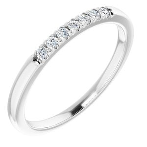 Platinum 1/10 CTW Diamond Anniversary Band - Siddiqui Jewelers