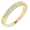 14K Yellow 3/8 CTW Diamond Anniversary Band  -Siddiqui Jewelers