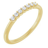 14K Yellow 1/10 CTW Natural Diamond Anniversary Band Siddiqui Jewelers