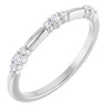 14K White 1/8 CTW Lab-Grown Diamond Stackable Ring Siddiqui Jewelers