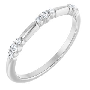 Sterling Silver 1/8 CTW  Natural Diamond Stackable Ring Siddiqui Jewelers