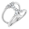 14K White 3/8 CTW Lab-Grown Diamond Negative Space Ring  Siddiqui Jewelers