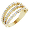 14K Yellow 7/8 CTW Diamond Stacked Ring - Siddiqui Jewelers