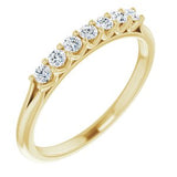 14K Yellow 1/5 CTW Diamond Anniversary Band-Siddiqui Jewelers