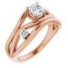14K Rose 5/8 CTW Lab-Grown Diamond Ring-Siddiqui Jewelers