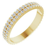 14K Yellow 3/4 CTW Diamond Eternity Band Size 7 - Siddiqui Jewelers