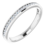 14K White 1/4 CTW Lab-Grown Diamond Anniversary Band-Siddiqui Jewelers