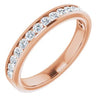 14K Rose 1/2 CTW Lab-Grown Diamond Anniversary Band-Siddiqui Jewelers