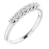 14K White 1/5 CTW Diamond Anniversary Band-Siddiqui Jewelers