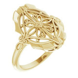 14K Yellow Vintage-Inspired Ring - Siddiqui Jewelers