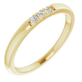 14K Yellow .06 CTW Diamond French-Set Anniversary Band - Siddiqui Jewelers