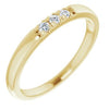 14K Yellow .09 CTW Diamond French-Set Anniversary Band - Siddiqui Jewelers