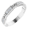 14K White 1/6 CTW Diamond Celtic-Inspired Anniversary Band - Siddiqui Jewelers