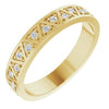 14K Yellow 1/5 CTW Diamond Geometric Anniversary Band - Siddiqui Jewelers